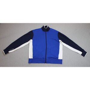 Polo Ralph Lauren Jacket Mens Large 100% Cotton Mock Neck Full Zip